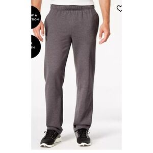 Champion
Men's Powerblend Fleece open bottom Pants Heather Grey Large NWT